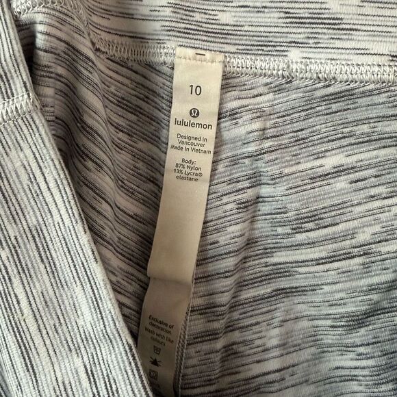 Lululemon Wunder Under Pant We Are From Space Ice Grey Alpine White Size 10 - Picture 5 of 6